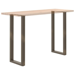 Nogi do stolika kawowego 2 szt. naturalna stal 50x(100-111) cm