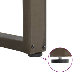 Nogi do stolika kawowego 2 szt. naturalna stal 50x(100-111) cm