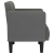 Sofa Fotel z Podłokietnikami Ciemnoszary 53 cm Tkanina