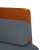 Sofa dwuosobowa z poduszkami wałkowymi Ciemnoszara 110 cm