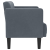 Sofa dwuosobowa Ciemnoszara 111 cm Aksamit