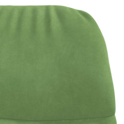 Fotel bujany, jasnozielony, tapicerowany aksamitem