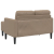 Sofa 2-osobowa z szezlongiem w kształcie litery L Cappuccino