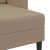 Sofa 2-osobowa z szezlongiem w kształcie litery L Cappuccino