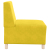 Sofa Fotel Żółty 55 cm Aksamit