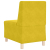Sofa Fotel Żółty 55 cm Aksamit