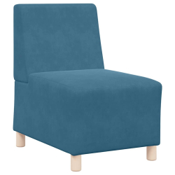 Sofa Fotel Niebieski 55 cm Aksamit