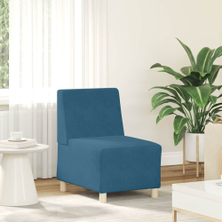Sofa Fotel Niebieski 55 cm Aksamit