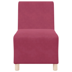 Sofa Fotel Wino Czerwone 55 cm Aksamit