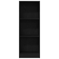 Regał biblioteczny Czarny Dąb 40x24x109 cm Drewno klejone