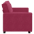 Sofa 2-osobowa, winna czerwień, 120 cm, tapicerowana aksamitem