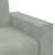 Sofa Fotel Jasnoszary 59 cm Aksamit