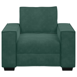 Sofa Fotel Ciemnozielony 59 cm Aksamit