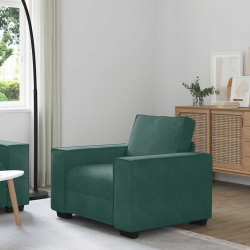 Sofa Fotel Ciemnozielony 59 cm Aksamit