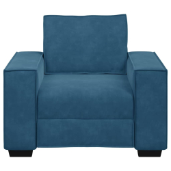 Sofa Fotel Niebieski 59 cm Aksamit