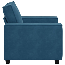 Sofa Fotel Niebieski 59 cm Aksamit