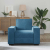 Sofa Fotel Niebieski 59 cm Aksamit