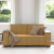Sofa 2-osobowa, brązowa, 140 cm, tapicerowana aksamitem