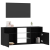 Szafka pod TV z oświetleniem LED, czarny dąb, 120x30x50 cm