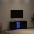 Szafka pod TV z oświetleniem LED, czarny dąb, 120x30x50 cm