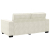 Sofa 2-osobowa, kremowy, 140 cm, tapicerowana aksamitem