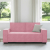 Sofa 2-osobowa, różowy, 140 cm, tapicerowana aksamitem