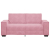 Sofa 2-osobowa, różowy, 140 cm, tapicerowana aksamitem