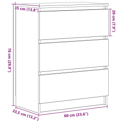 Szafka, stare drewno, 60x35x76 cm, materiał drewnopochodny
