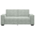 Sofa 2-osobowa, jasnoszara, 140 cm, tapicerowana aksamitem