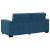 Sofa 2-osobowa, niebieski, 140 cm, tapicerowana aksamitem