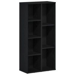 Regał biblioteczny, czarny dąb, 50x25x104 cm