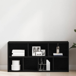 Regał biblioteczny, czarny dąb, 50x25x104 cm