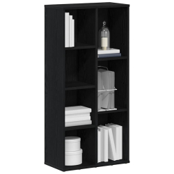 Regał biblioteczny, czarny dąb, 50x25x104 cm