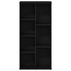 Regał biblioteczny, czarny dąb, 50x25x104 cm