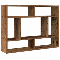 Półka ścienna, stare drewno 75x16x55cm, materiał drewnopochodny