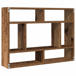 Półka ścienna, stare drewno 75x16x55cm, materiał drewnopochodny
