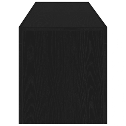 Szafka pod TV z oświetleniem LED, czarny dąb, 140x36,5x40 cm
