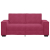 Sofa 2-osobowa, winna czerwień, 140 cm, tapicerowana aksamitem