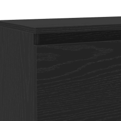 Szafka pod TV z oświetleniem LED, czarny dąb, 120x30x36 cm
