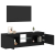Szafka pod TV z oświetleniem LED, czarny dąb, 120x30x36 cm