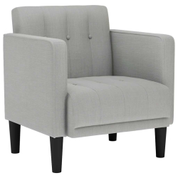 Sofa Fotel z Podłokietnikami Cloud Grey 53 cm Tkanina