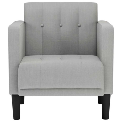 Sofa Fotel z Podłokietnikami Cloud Grey 53 cm Tkanina