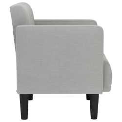 Sofa Fotel z Podłokietnikami Cloud Grey 53 cm Tkanina
