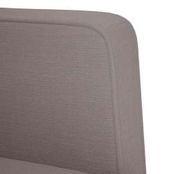 Sofa Fotel z Podłokietnikami Taupe 53 cm Tkanina
