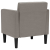 Sofa Fotel z Podłokietnikami Taupe 53 cm Tkanina