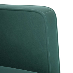 Sofa dwuosobowa Ciemnozielona 111 cm Aksamit