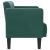 Sofa dwuosobowa Ciemnozielona 111 cm Aksamit