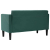 Sofa dwuosobowa Ciemnozielona 111 cm Aksamit