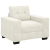 Sofa Fotel Kremowy 59 cm Aksamit