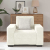 Sofa Fotel Kremowy 59 cm Aksamit